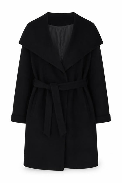Womens UK Size 12 Marks and Spencer Black Trench Coat