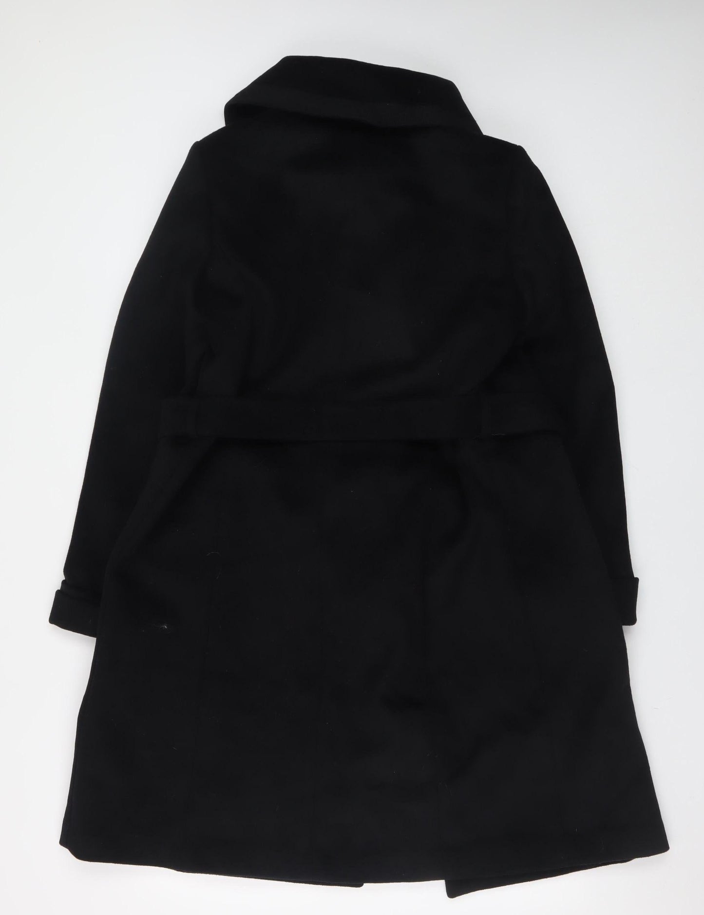Womens UK Size 12 Marks and Spencer Black Trench Coat