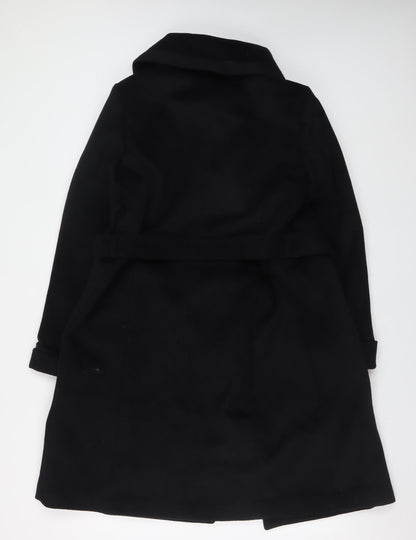 Womens UK Size 12 Marks and Spencer Black Trench Coat