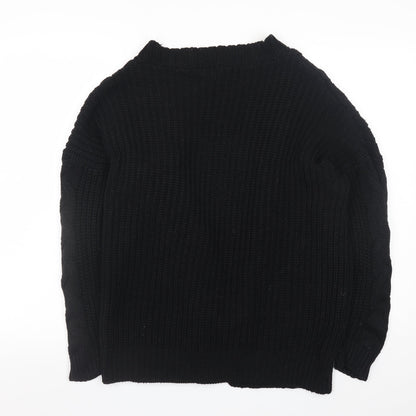 Womens UK Size S Boohoo Black Cardigan Jumper