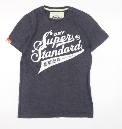 Mens UK Size S Superdry Blue  T-Shirt