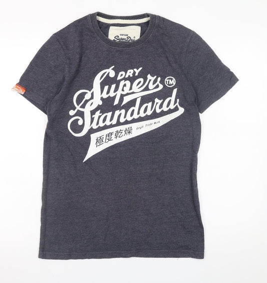 Mens UK Size S Superdry Blue  T-Shirt