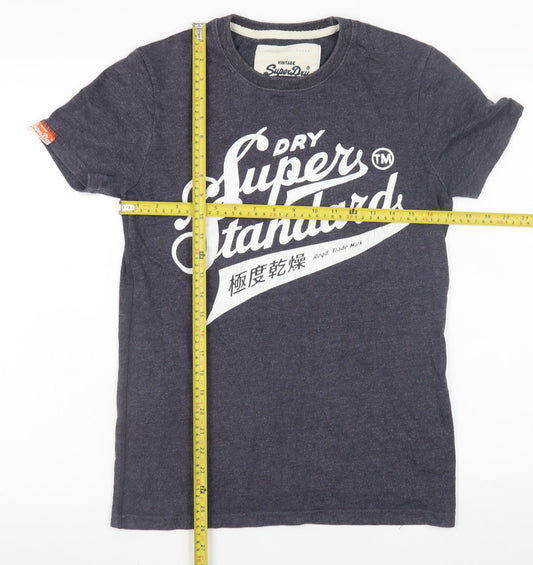 Mens UK Size S Superdry Blue  T-Shirt
