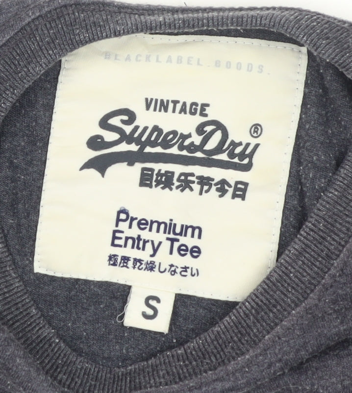 Mens UK Size S Superdry Blue  T-Shirt