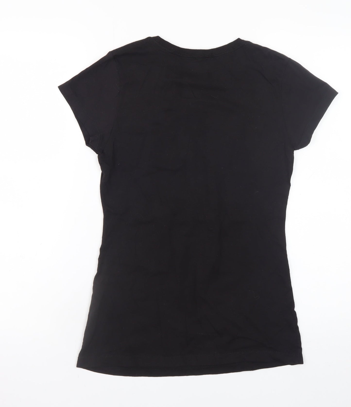 Womens UK Size S TeeFury Black Basic T-Shirt
