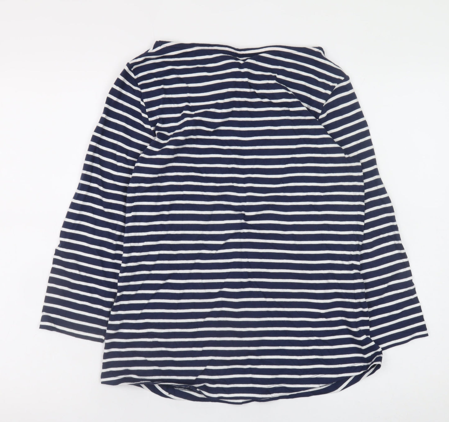 Womens UK Size 10 Crew Clothing Company Blue Basic T-Shirt