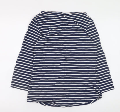 Womens UK Size 10 Crew Clothing Company Blue Basic T-Shirt