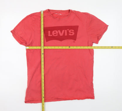 Mens UK Size M Levi's Red  T-Shirt