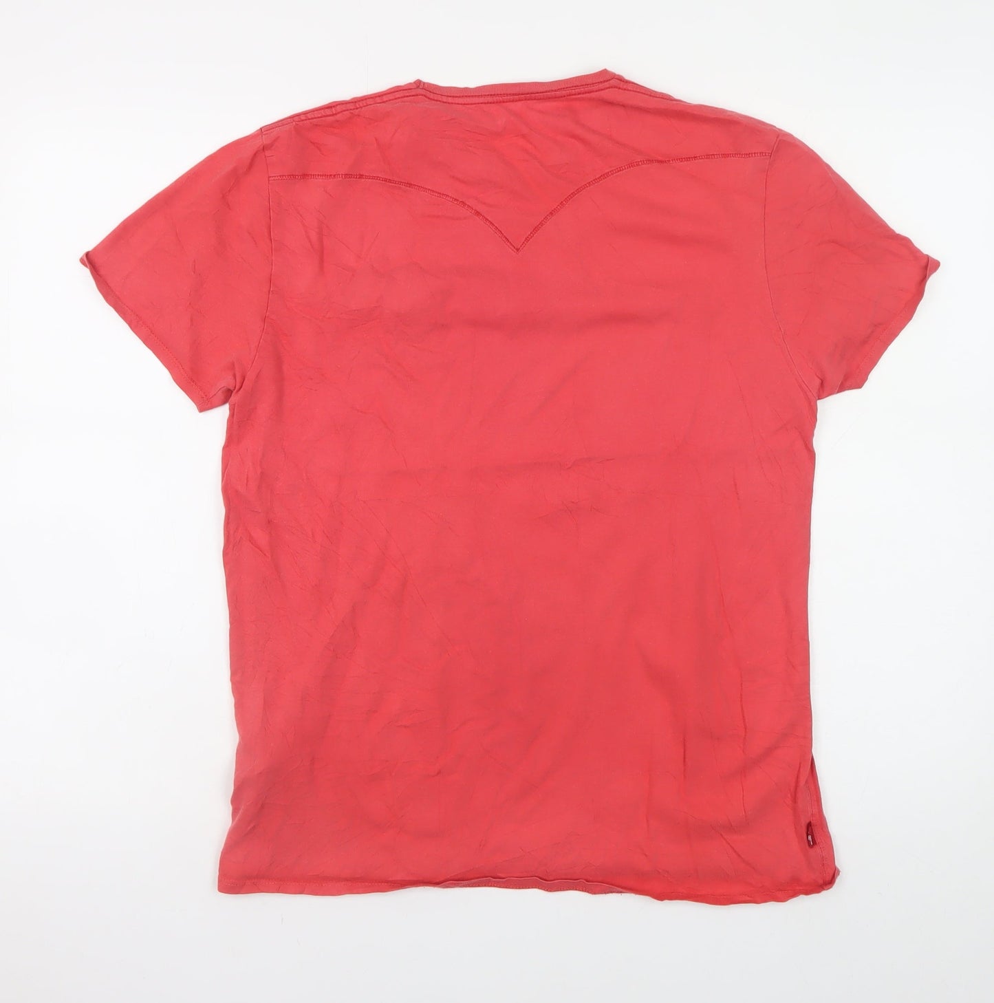 Mens UK Size M Levi's Red  T-Shirt