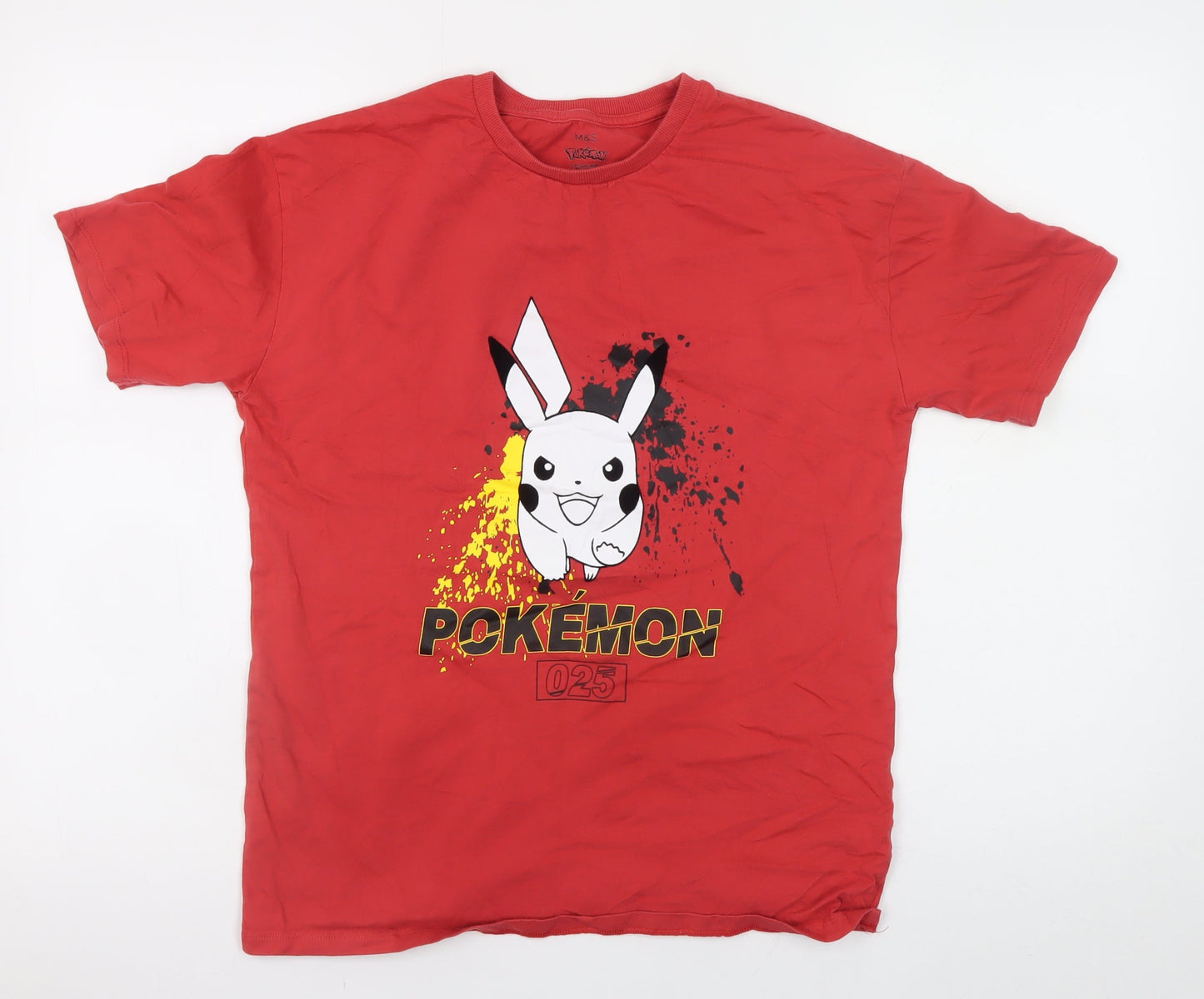 Boys UK Size 13-14 Years Marks and Spencer Red Basic T-Shirt