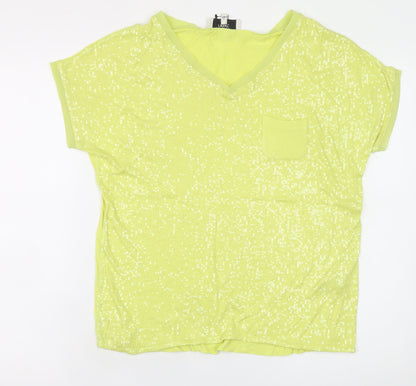 Womens UK Size 8 NEXT Yellow Basic T-Shirt