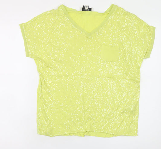 Womens UK Size 8 NEXT Yellow Basic T-Shirt