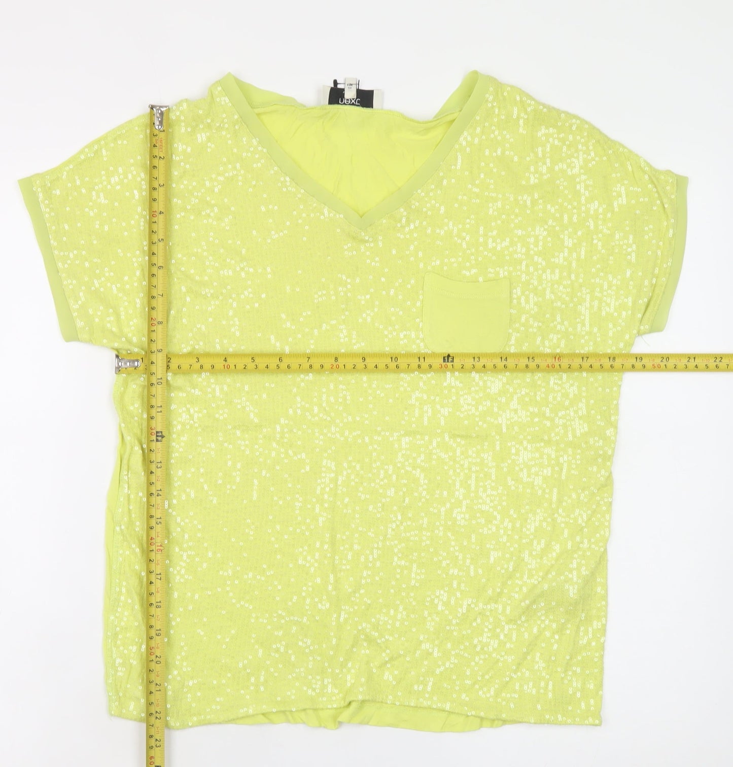 Womens UK Size 8 NEXT Yellow Basic T-Shirt