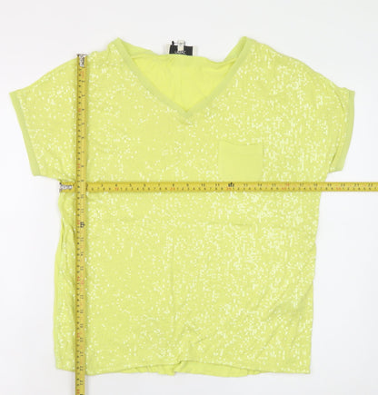Womens UK Size 8 NEXT Yellow Basic T-Shirt