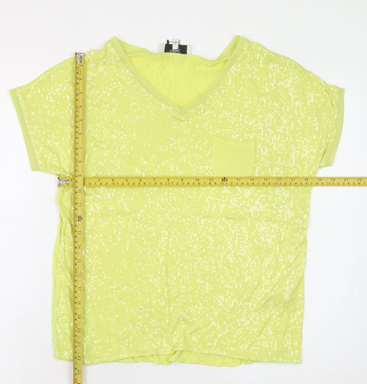 Womens UK Size 8 NEXT Yellow Basic T-Shirt
