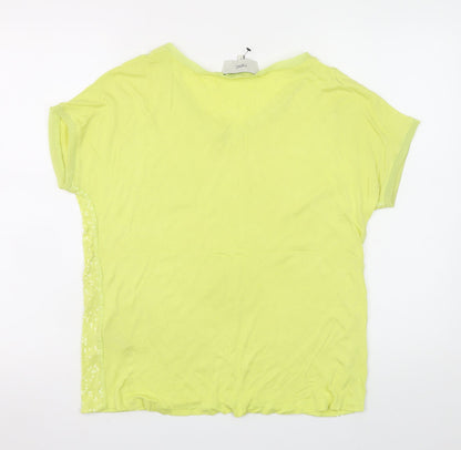 Womens UK Size 8 NEXT Yellow Basic T-Shirt