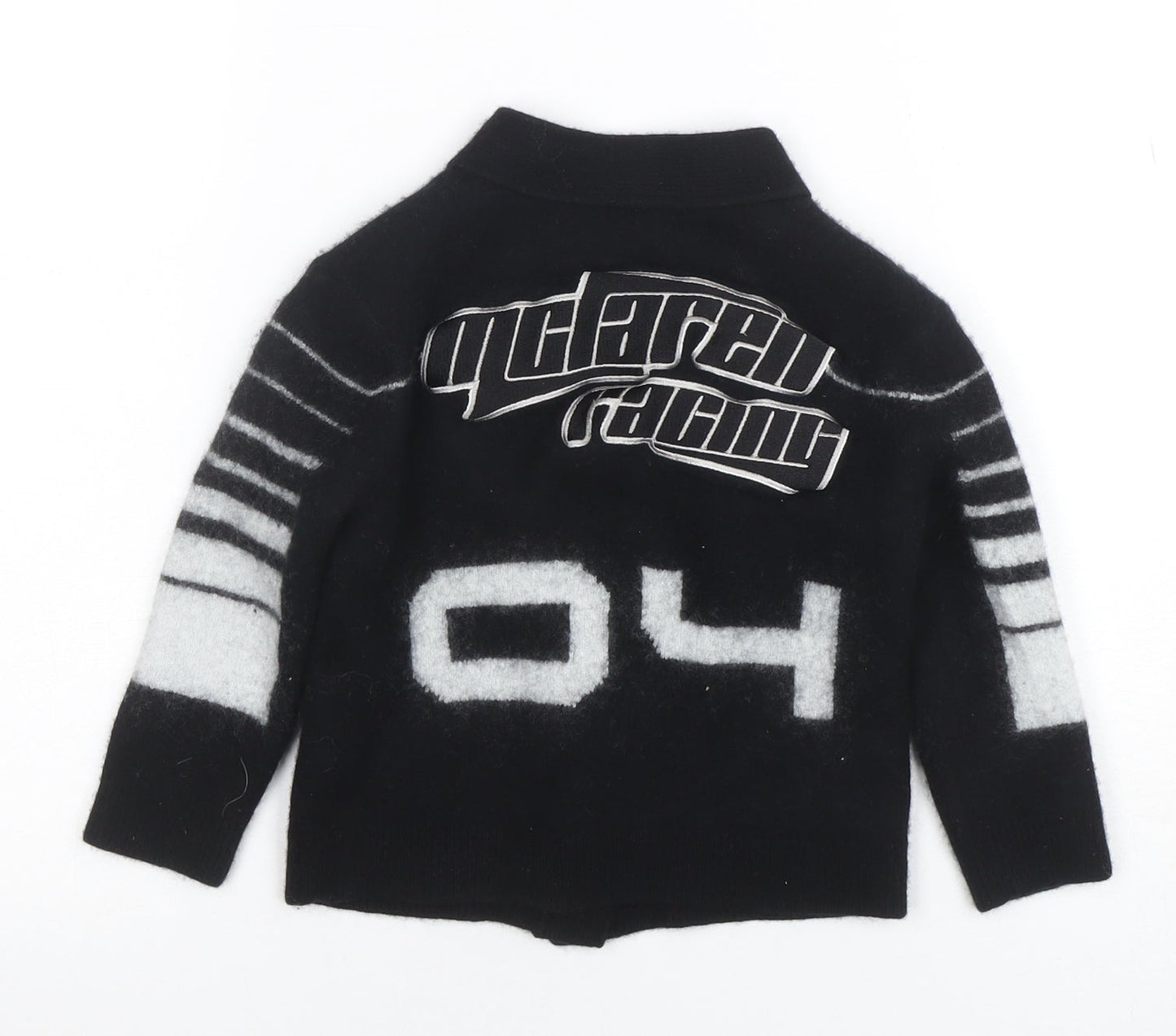 Boys UK Size 5-6 Years Reiss Black Cardigan Jumper
