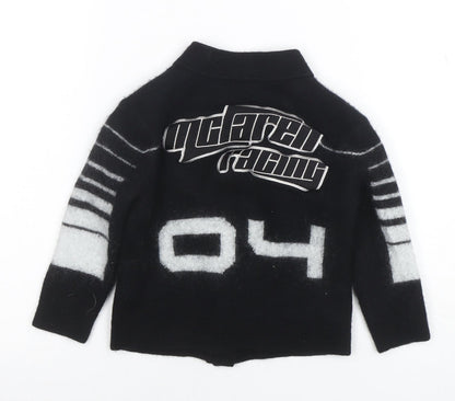 Boys UK Size 5-6 Years Reiss Black Cardigan Jumper