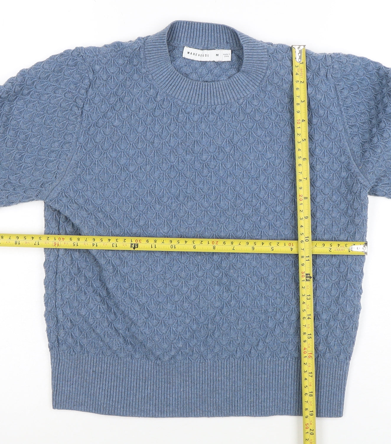 Womens UK Size M Warehouse Blue Pullover Jumper