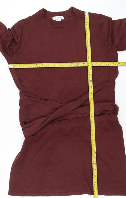 Womens UK Size 12 R Edition Brown Cardigan Jumper