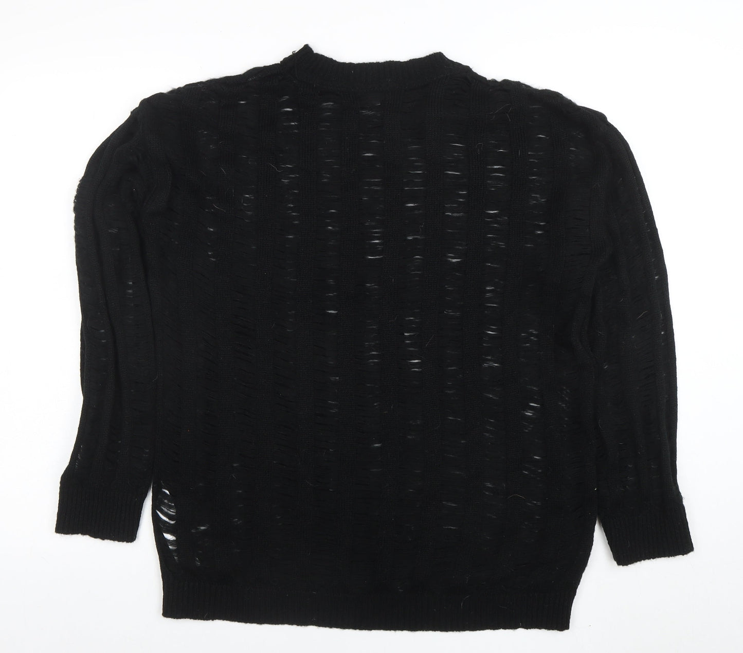 Womens UK Size M Boohoo Black Pullover Jumper