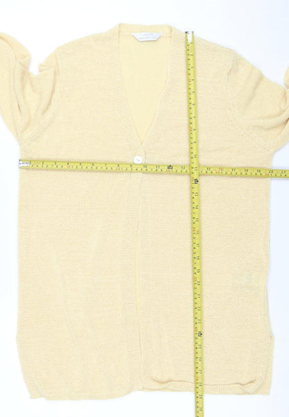 Womens UK Size 16 Marks and Spencer Beige Cardigan Jumper