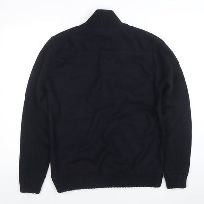 Mens UK Size S Old Boys Network Black Bomber Jacket