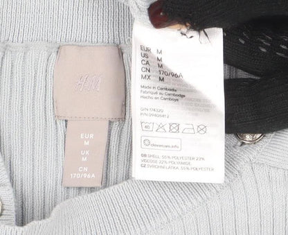 Womens UK Size M H&M Grey Pullover Jumper