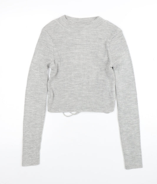 Womens UK Size 8 COLLUSION Grey Pullover Jumper