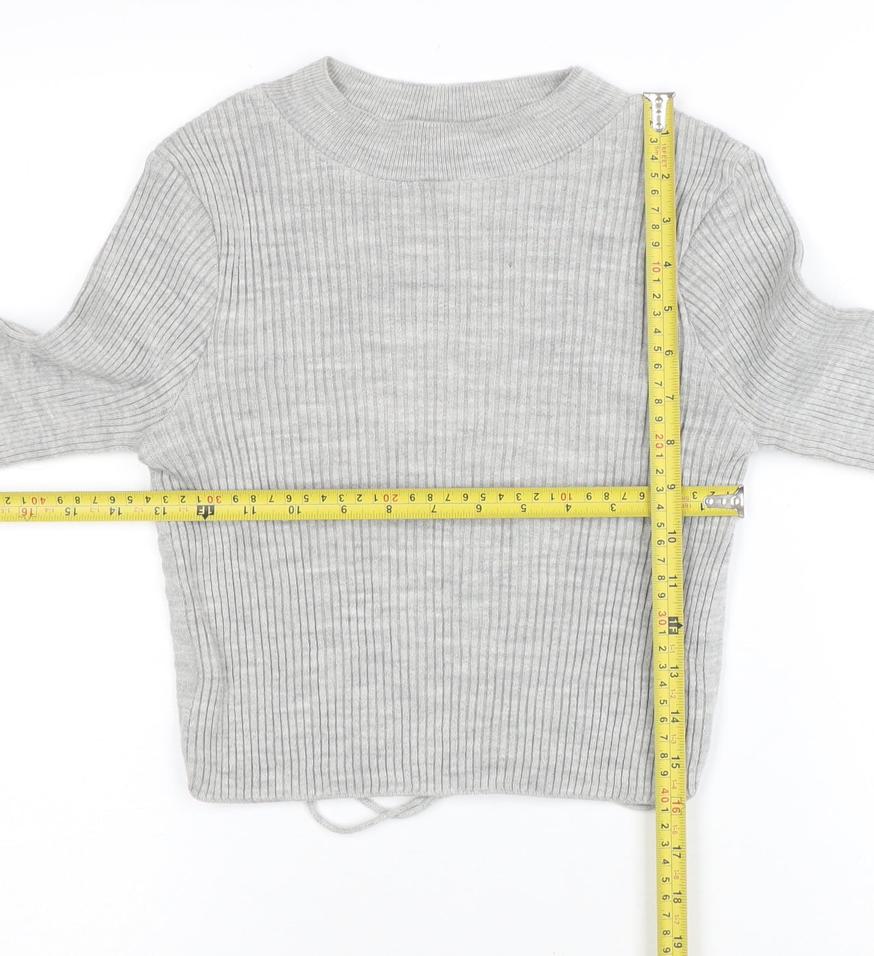 Womens UK Size 8 COLLUSION Grey Pullover Jumper