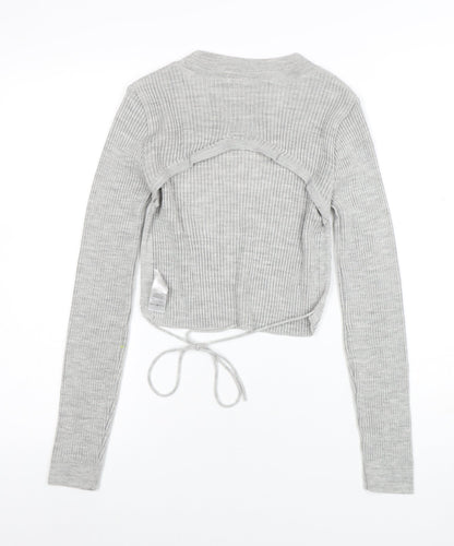 Womens UK Size 8 COLLUSION Grey Pullover Jumper