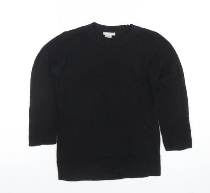 Womens UK Size XS H&M Black Basic T-Shirt