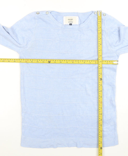 Womens UK Size 10 Maine New England Blue Pullover Jumper