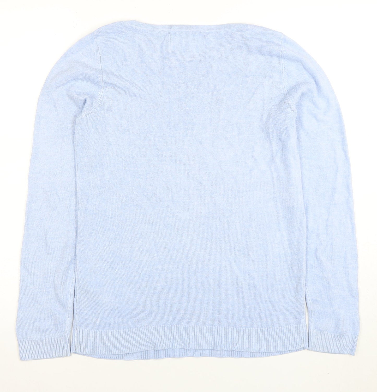Womens UK Size 10 Maine New England Blue Pullover Jumper