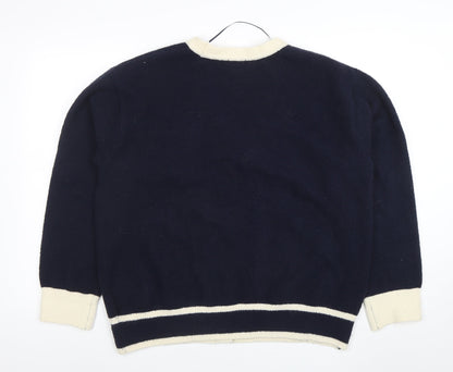Womens UK Size XL GU Blue Cardigan Jumper
