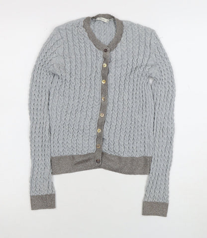 Womens UK Size 12 Zara Grey Cardigan Jumper