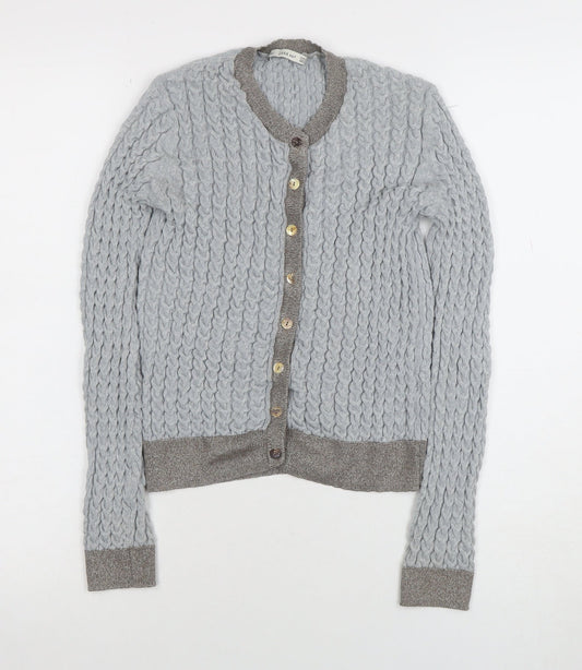 Womens UK Size 12 Zara Grey Cardigan Jumper