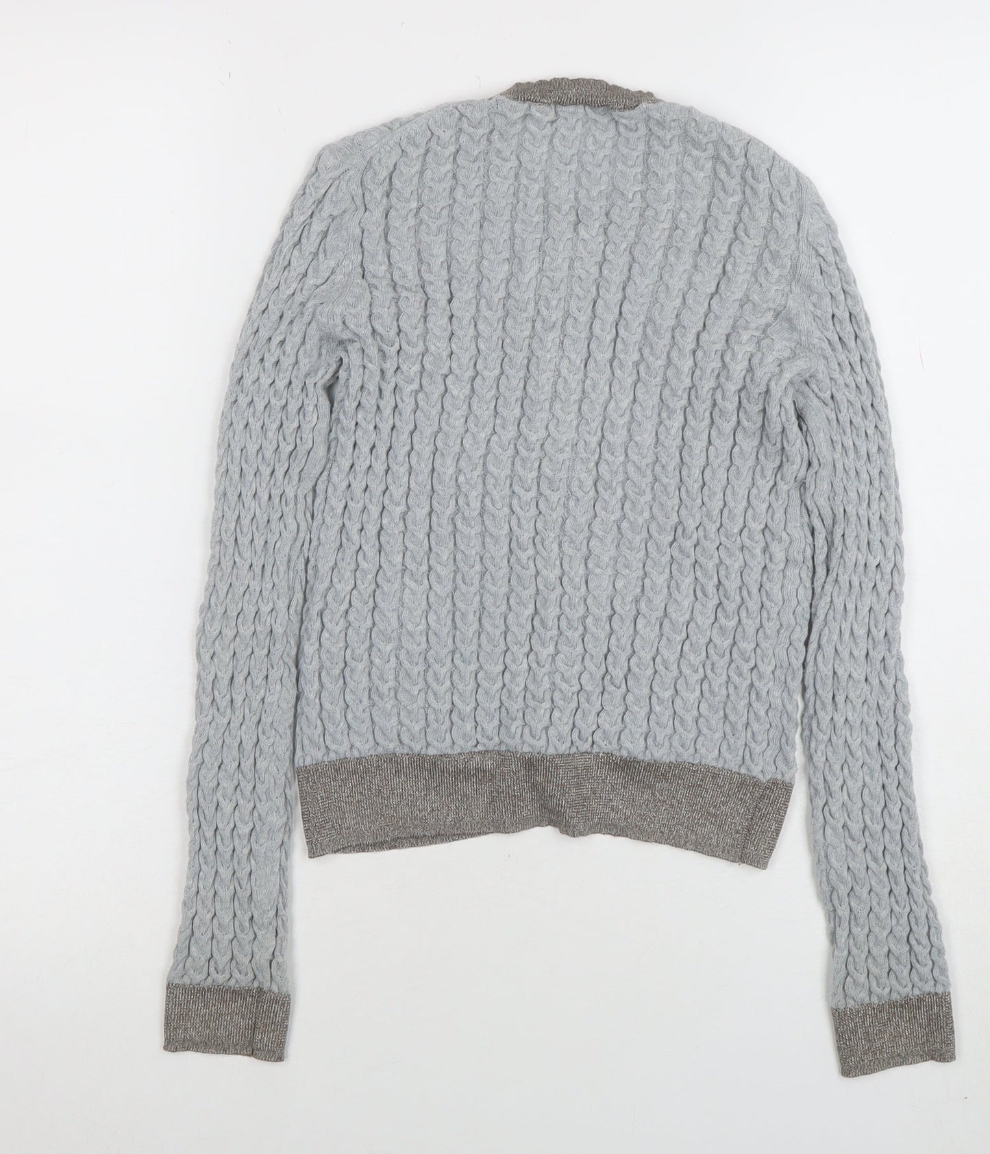 Womens UK Size 12 Zara Grey Cardigan Jumper