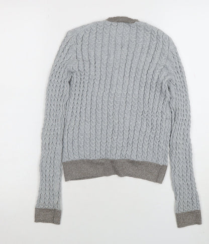Womens UK Size 12 Zara Grey Cardigan Jumper