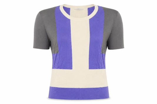 Gap Women's Multicoloured XS Colourblock Short Sleeve T-Shirt