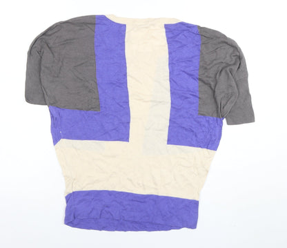 Gap Women's Multicoloured XS Colourblock Short Sleeve T-Shirt
