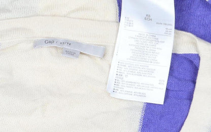 Gap Women's Multicoloured XS Colourblock Short Sleeve T-Shirt