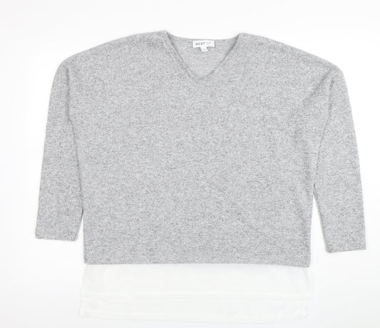 Womens UK Size M NEXT Grey Pullover Jumper