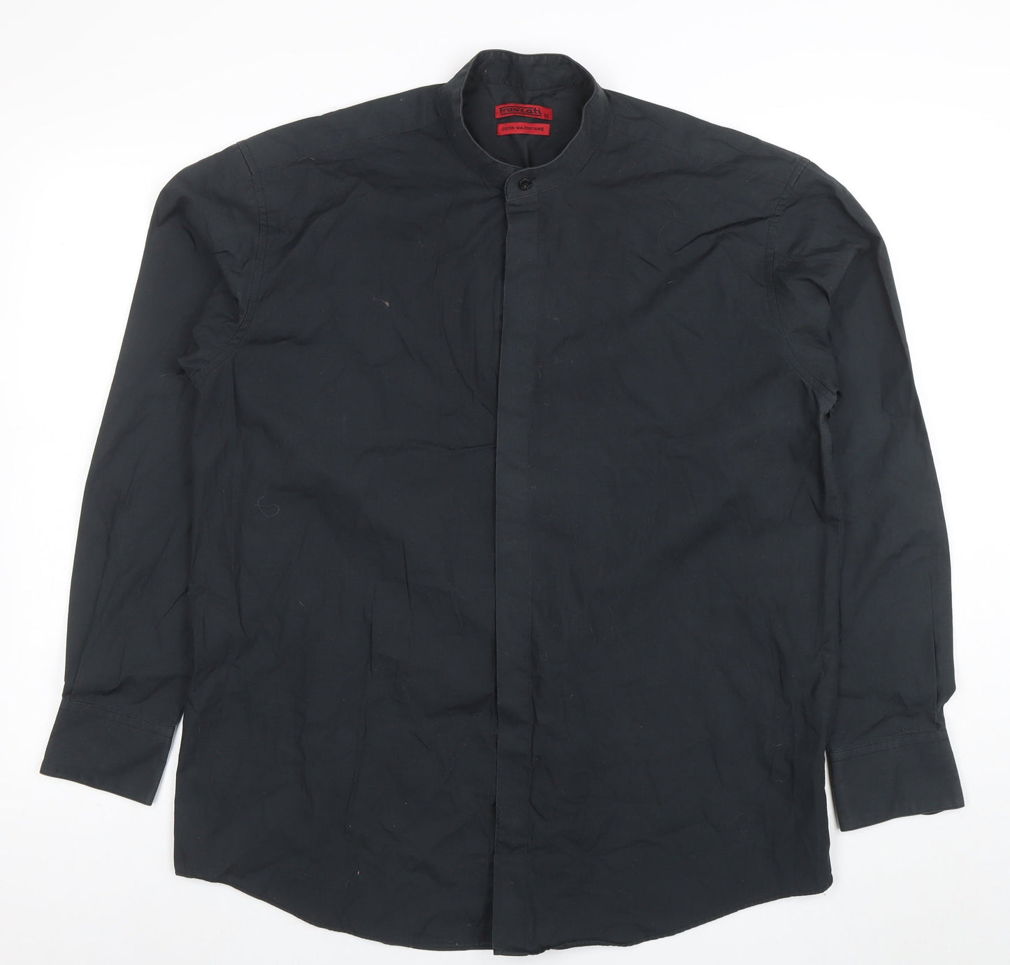 Mens UK Collar Size 40 Frascati Smart Black  Dress Shirt