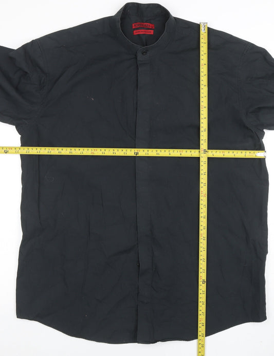 Mens UK Collar Size 40 Frascati Smart Black  Dress Shirt