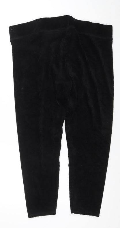 Womens UK Size 18 Marks and Spencer Regular Fit Casual Workwear Black Trousers