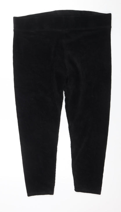 Womens UK Size 18 Marks and Spencer Regular Fit Casual Workwear Black Trousers