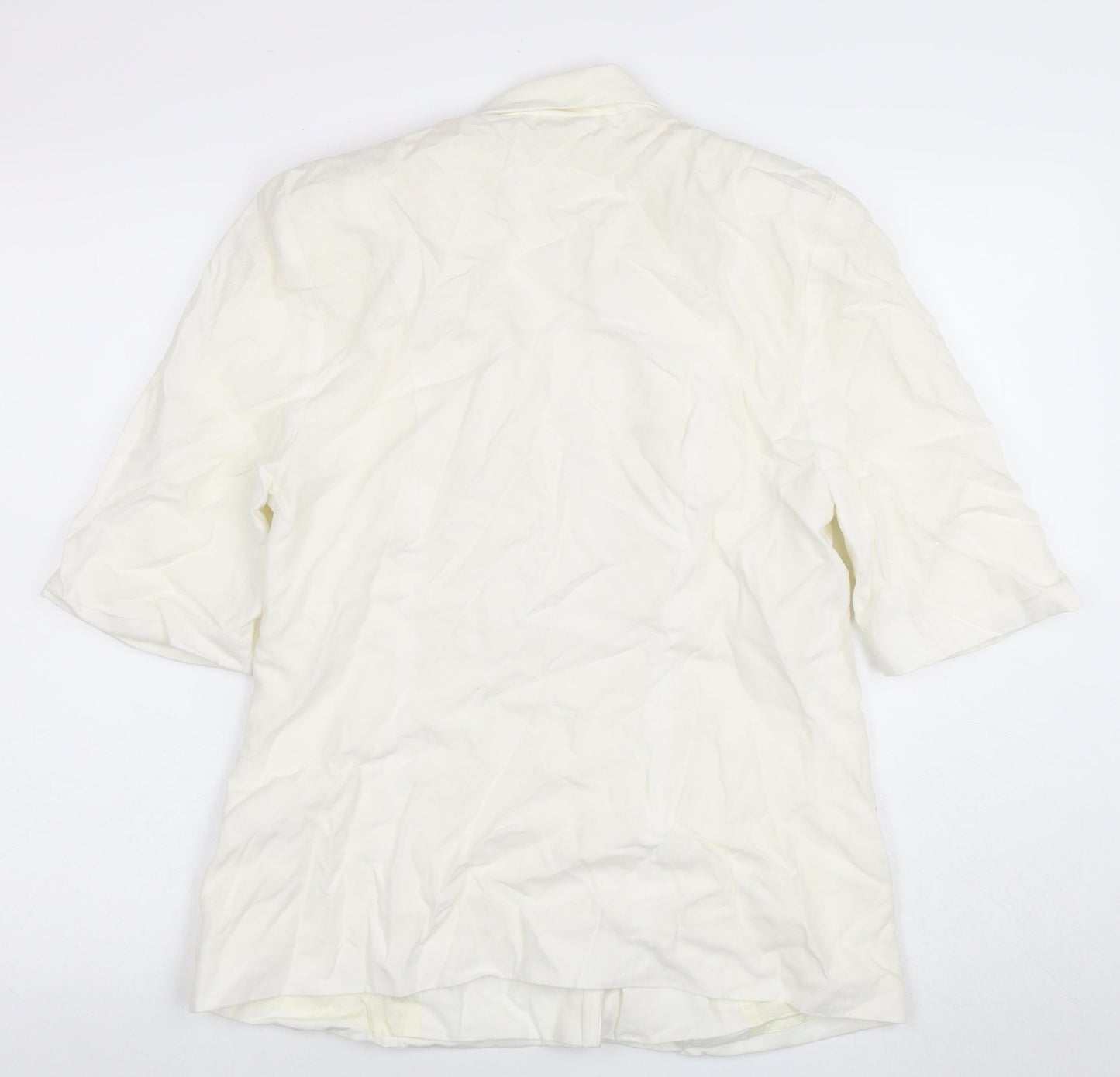 Womens UK Size 14 Richard Roberts Collection Regular Ivory Blazer