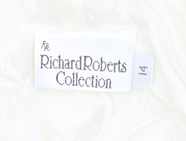 Womens UK Size 14 Richard Roberts Collection Regular Ivory Blazer