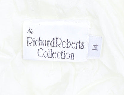 Womens UK Size 14 Richard Roberts Collection Regular Ivory Blazer